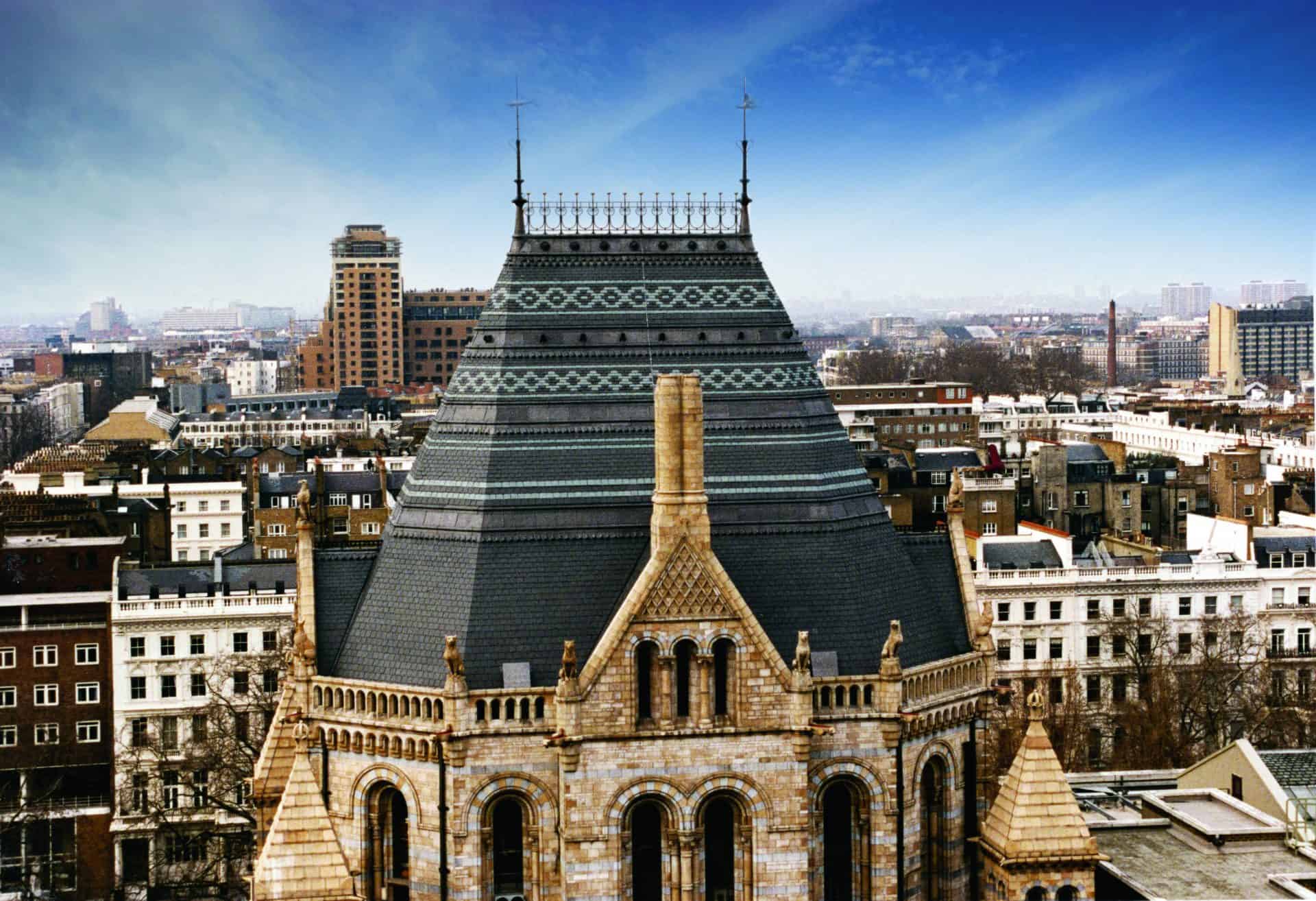 The roof of the Natural History Museum, London
